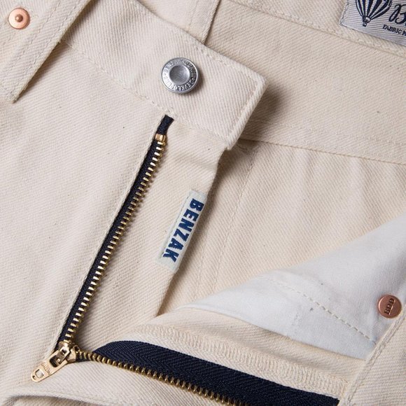 Women's BENZAK W--01 Straight 12 oz. ecru selvedge denim NWT - Picture 6 of 6